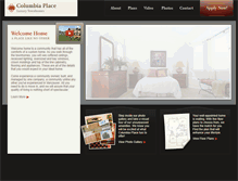 Tablet Screenshot of columbiaplacetownhomes.com